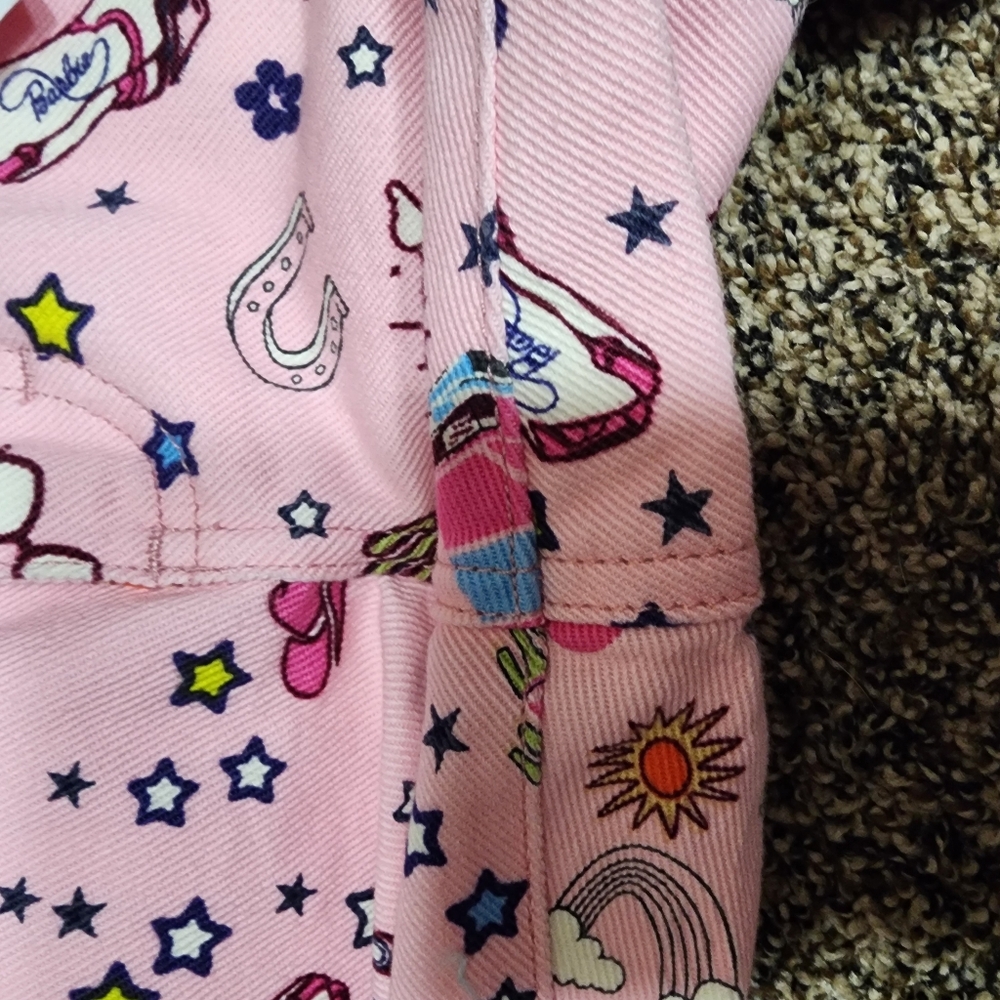 Wrangler Barbie Women's Pink Patterned Jeans - Picture 3 of 4